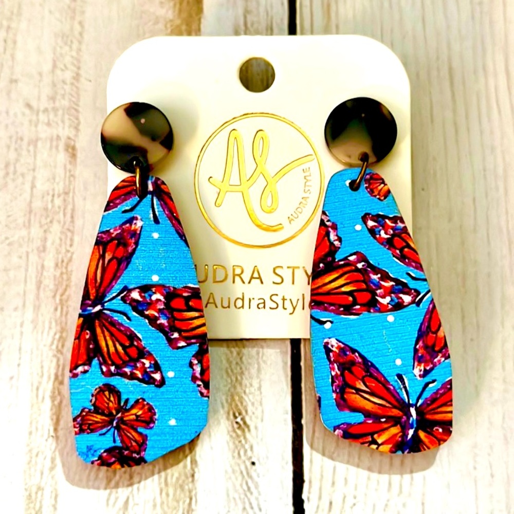Audra Style • The OG Butterfly Blue 🦋 Dangle Earrings